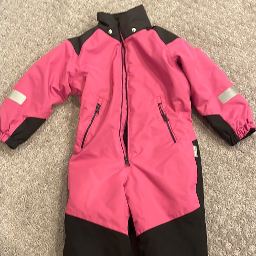 Reima Pink and Black Kids' Snowsuit
